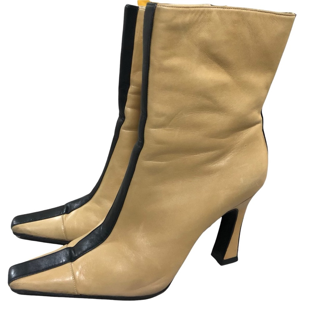 Authentic two tone Chanel boots